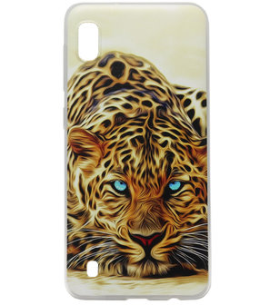 ADEL Siliconen Back Cover Softcase Hoesje voor Samsung Galaxy A10/ M10 - Tijger Oranje