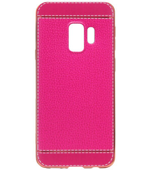 ADEL Kunstleren Cover Hoesje voor Samsung Galaxy S9 - Roze - Origineletelefoonhoesjes.nl