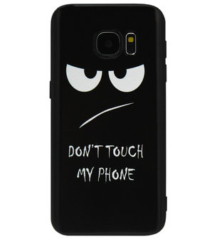 ADEL Siliconen Back Cover Softcase Hoesje voor Samsung Galaxy S6 - Don&#039;t Touch My Phone