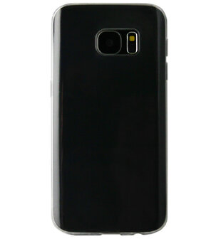 ADEL Smal Siliconen Back Cover Softcase Hoesje voor Samsung Galaxy S6 Edge - Doorzichtig Transparant