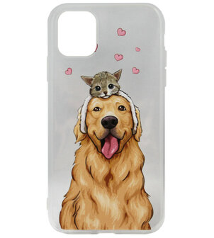 ADEL Siliconen Back Cover Softcase hoesje voor iPhone 11 Pro - Labrador Hond