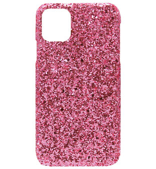 ADEL Kunststof Back Cover Hardcase hoesje voor iPhone 11 Pro Max - Bling Bling Roze