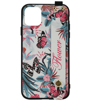 ADEL Siliconen Back Cover Softcase hoesje voor iPhone 11 Pro Max - Vlinders