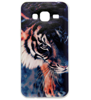 Belastingbetaler Rechtzetten Ontmoedigd zijn ADEL Siliconen Back Cover Softcase hoesje voor Samsung Galaxy J3 (2015)/ J3  (2016) - Tijger - Origineletelefoonhoesjes.nl