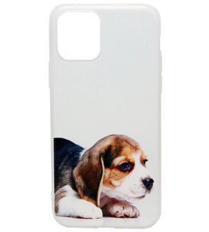 ADEL Siliconen Back Cover hoesje voor iPhone 11 - Lieve Hond