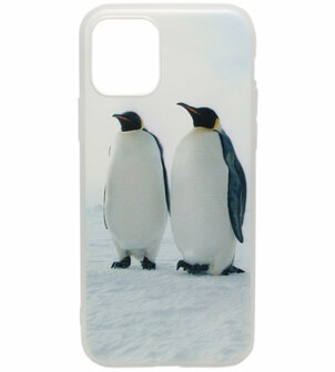 ADEL Siliconen Back Cover hoesje voor iPhone 11 - Pinguins