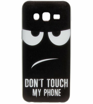 ADEL Siliconen Back Cover Hoesje voor Samsung Galaxy J5 (2015) - Don&#039;t Touch My Phone