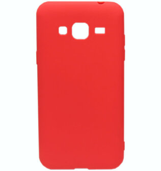 ADEL Siliconen Softcase Back Cover hoesje voor Samsung Galaxy J3 (2015)/ J3 (2016) - Rood