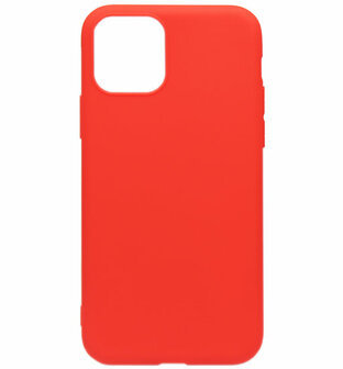 ADEL Siliconen Back Cover Softcase hoesje voor iPhone 11 - Rood