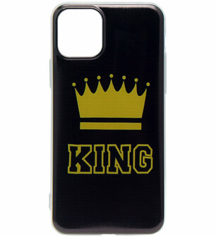 ADEL Siliconen Back Cover Softcase hoesje voor iPhone 11 Pro - King