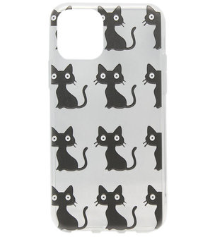 ADEL Siliconen Back Cover Softcase hoesje voor iPhone 11 Pro - Katten