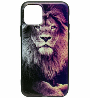 ADEL Siliconen Back Cover Softcase hoesje voor iPhone 11 Pro - Leeuw