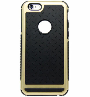 ADEL Rubber Bumper Case Hoesje voor iPhone 6(S) Plus - Goud