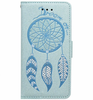 ADEL Kunstleren Book Case Hoesje voor iPhone 6/6S - Dromenvanger Blauw