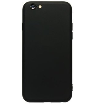 ADEL Premium Siliconen Back Cover Softcase Hoesje voor iPhone 6/6S - Zwart