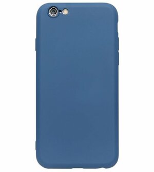 ADEL Premium Siliconen Back Cover Softcase Hoesje voor iPhone 6(S) Plus - Blauw
