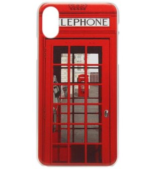 ADEL Kunststof Back Cover Hardcase Hoesje voor iPhone XS/X - Londen Telefooncel