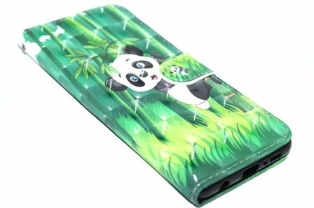 Panda kunstleer hoesje Samsung Galaxy S10