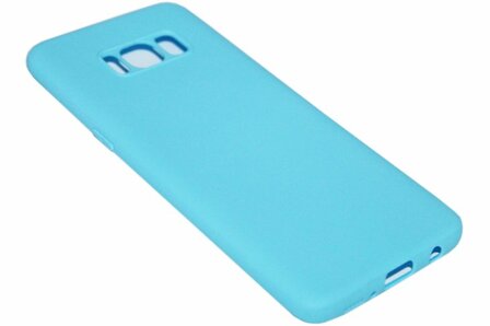 Blauw siliconen hoesje Samsung Galaxy S8 Plus
