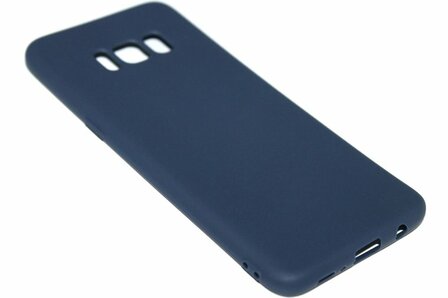 Donkerblauw siliconen hoesje Samsung Galaxy S8 Plus
