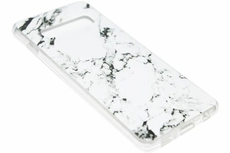Wit marmer siliconen hoesje Samsung Galaxy S10e