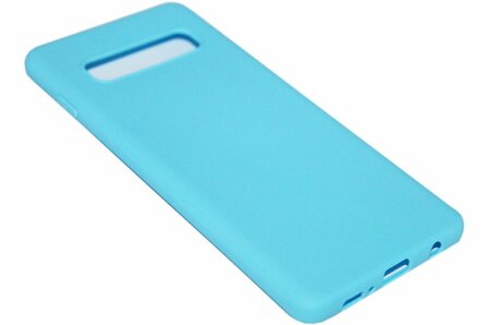 Blauw siliconen hoesje Samsung Galaxy S10 Plus