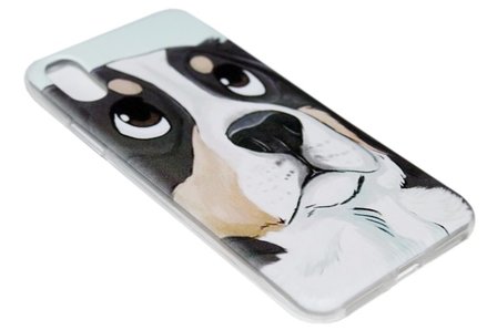 ADEL Siliconen Back Cover voor iPhone XR - Berner Sennenhond