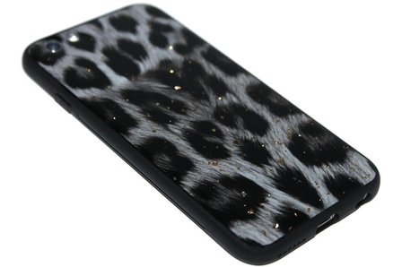 ADEL Siliconen Back Cover Hoesje voor iPhone 6/6S - Glimmende Luipaard
