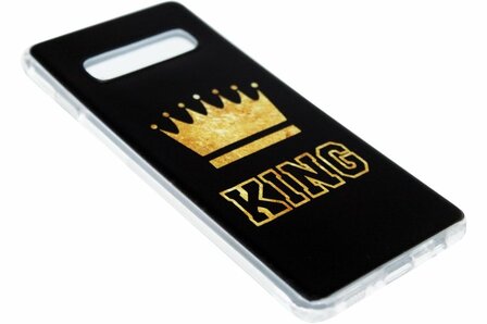ADEL Siliconen Back Cover Hoesje voor Samsung Galaxy S10 - King