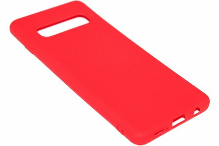 ADEL Siliconen Back Cover Hoesje voor Samsung Galaxy S10e - Rood
