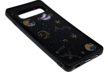 ADEL Siliconen Back Cover Hoesje voor Samsung Galaxy S10e - Heelal Ruimte