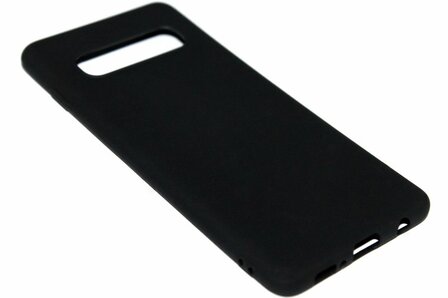 ADEL Siliconen Back Cover Hoesje voor Samsung Galaxy S10 Plus - Zwart