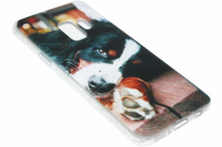 ADEL Siliconen Back Cover Hoesje voor Samsung Galaxy S9 Plus - Berner Sennenhond