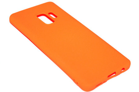 ADEL Siliconen Back Cover Hoesje voor Samsung Galaxy S9 Plus - Oranje
