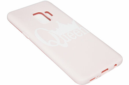 ADEL Siliconen Back Cover Hoesje voor Samsung Galaxy S9 Plus - Queen Roze