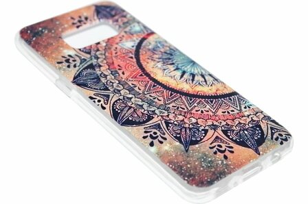 ADEL Siliconen Softcase Back Cover Hoesje voor Samsung Galaxy S8 - Mandala Bloem