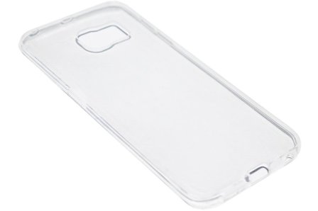 ADEL Siliconen Back Cover Softcase Hoesje Samsung Galaxy S6 Edge - Doorzichtig transparant