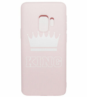 ADEL Siliconen Back Cover Softcase Hoesje voor Samsung Galaxy S9 - King Roze