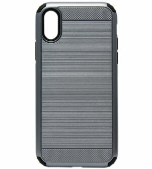 ADEL Aluminium Back Cover Hoesje voor iPhone XS/X - Blauw