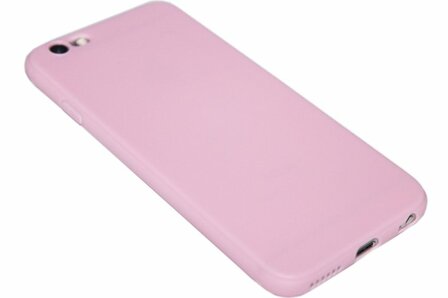 Roze siliconen hoesje iPhone 6 / 6S