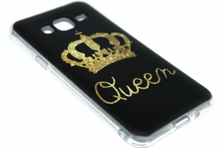 Queen siliconen hoesje Samsung Galaxy J3 (2015) / J3 (2016)