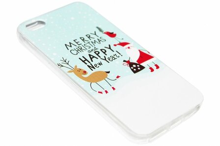 Kerstmis Merry Christmas hoesje iPhone 5/ 5S/ SE