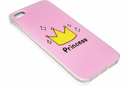 cement Vrouw stout Prinsessen siliconen hoesje iPhone 5/ 5S/ SE - Origineletelefoonhoesjes.nl