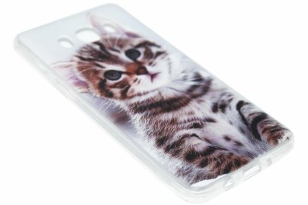 Schattig katten siliconen hoesje Samsung Galaxy J7 (2016)