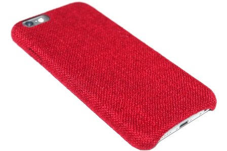 Leerling verlangen rustig aan Rood stoffen hoesje iPhone 6(S) Plus - Origineletelefoonhoesjes.nl