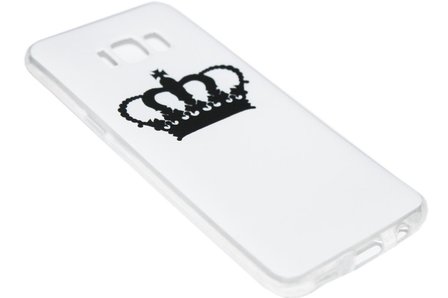 Zwartwit Queen siliconen hoesje Samsung Galaxy S8 Plus