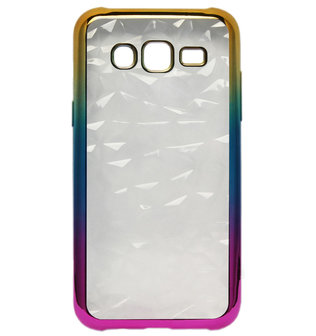 ADEL Siliconen Back Cover Softcase Hoesje voor Samsung Galaxy J7 (2015) - Bling Bling Diamanten