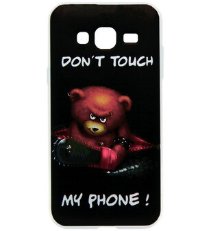 ADEL Siliconen Back Cover Softcase Hoesje voor Samsung Galaxy J5 (2015) - Don&#039;t Touch My Phone Beer