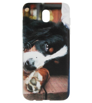 ADEL Siliconen Back Cover Softcase Hoesje voor Samsung Galaxy J5 (2017) - Berner Sennenhond