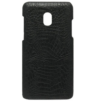 ADEL Kunststof Back Cover Hardcase Hoesje voor Samsung Galaxy J5 (2017) - Krokodil Zwart